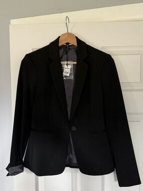 Express Black Single-Button Blazer